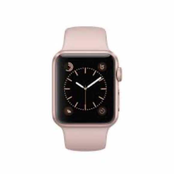 Apple Accessories - Apple Watch Series 2 38mm Rose Gold Aluminum Pink Sand Sport Band- S/M Band